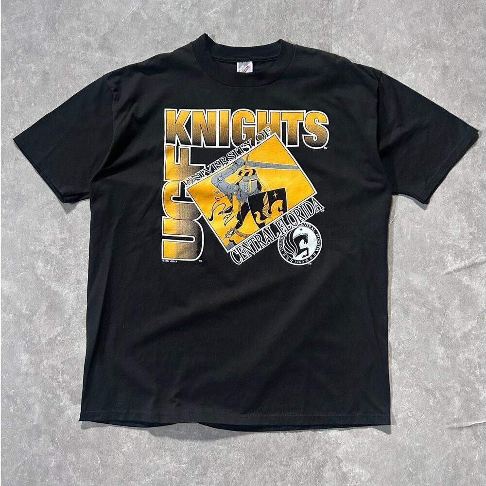 1994 Vintage University of Central Florida Black T Shirt Size XL